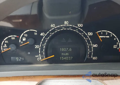 2001 Mercedes-Benz S 55 Amg z USA, uszkodzony, nr VIN WDBNG73JX1A179091